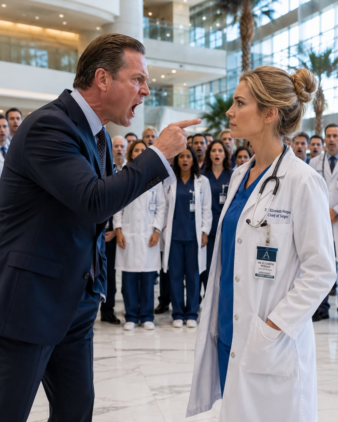 My husband Marcus reached out and violently ripped my ID badge right off my nurse’s uniform in the middle of the packed ICU, yelled “You’re fired, don’t ever come back” in front of every doctor, nurse, and patient, then strutted away like he’d just won the biggest victory of his career.