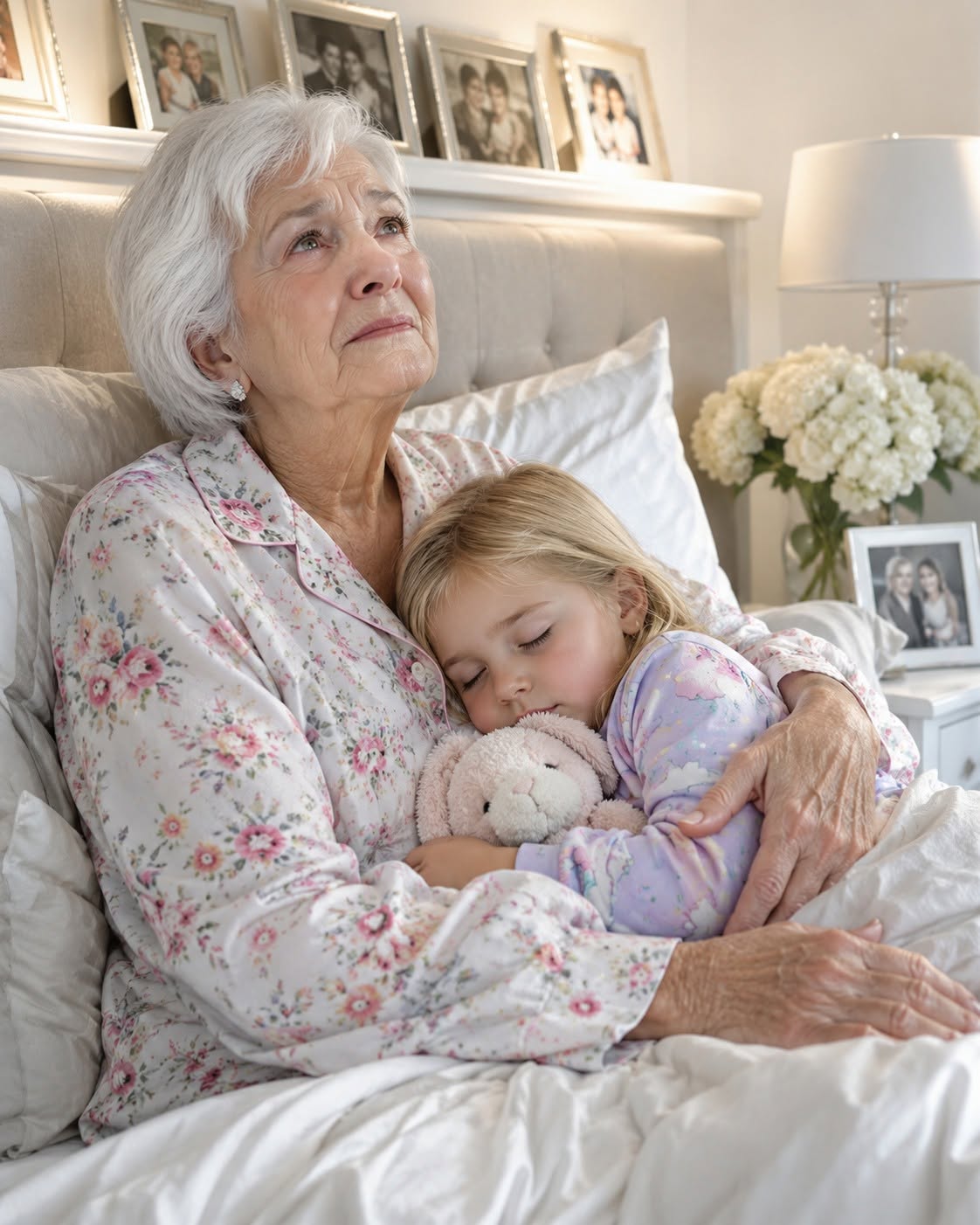 I was tucking my nine-year-old granddaughter Sophie into bed when she grabbed my wrist and whispered that my daughter Claire and her husband Mark hadn’t flown to Denver for a work conference at all—they’d gone to hire a lawyer to have me declared mentally incompetent, seize my house, and sell off every dollar of the fortune my Henry had spent forty years building brick by brick.