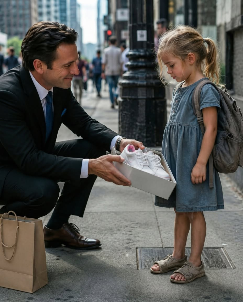 I was a bored, lonely billionaire walking the streets of Chicago trying to remember why I’d worked so hard to build an empire when a tiny five-year-old girl with pigtails and split-open sneakers stopped me on the sidewalk and asked if I could buy her a new pair of school shoes because all the other kids laughed at her when her toes poked through the holes.