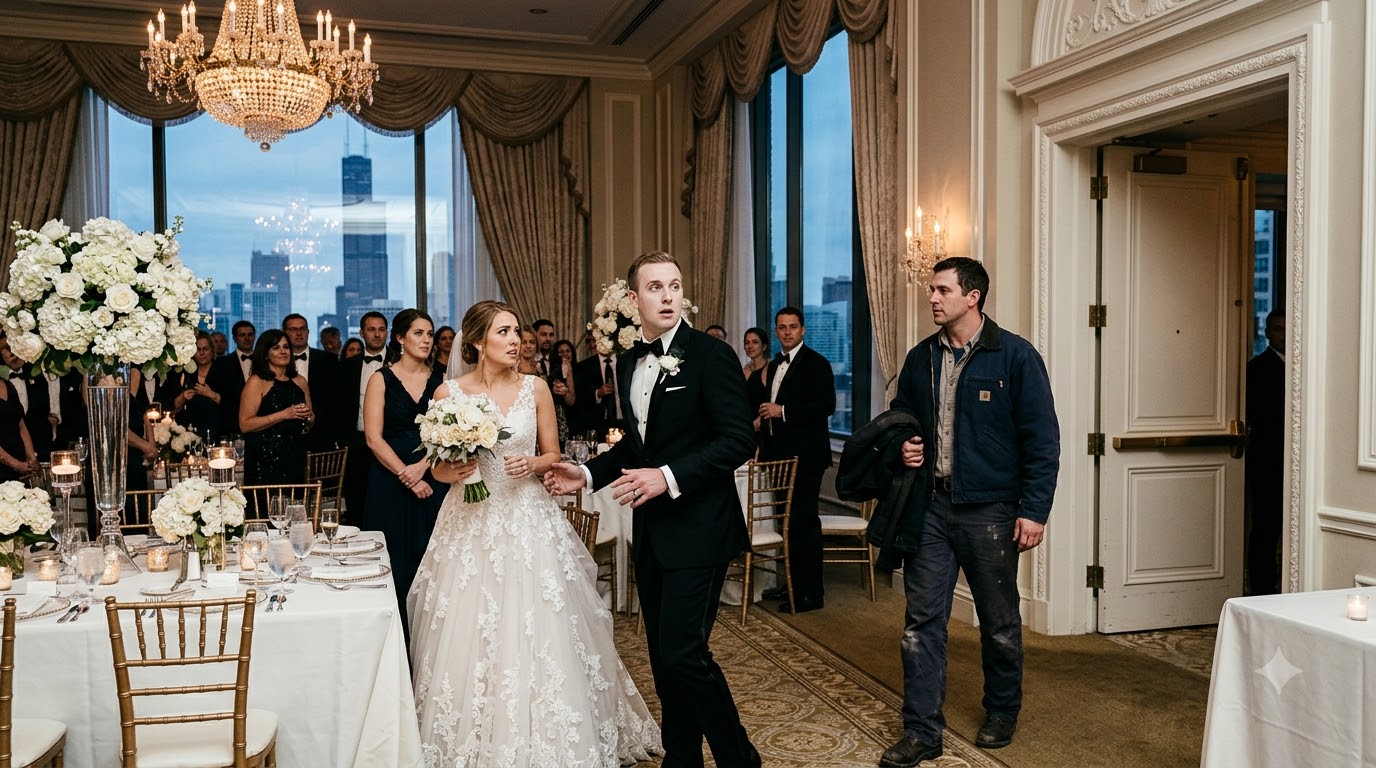 My sister mocked me for marrying a “poor mechanic” at her luxury Chicago wedding—then her groom went deathly pale when my husband walked into the reception.