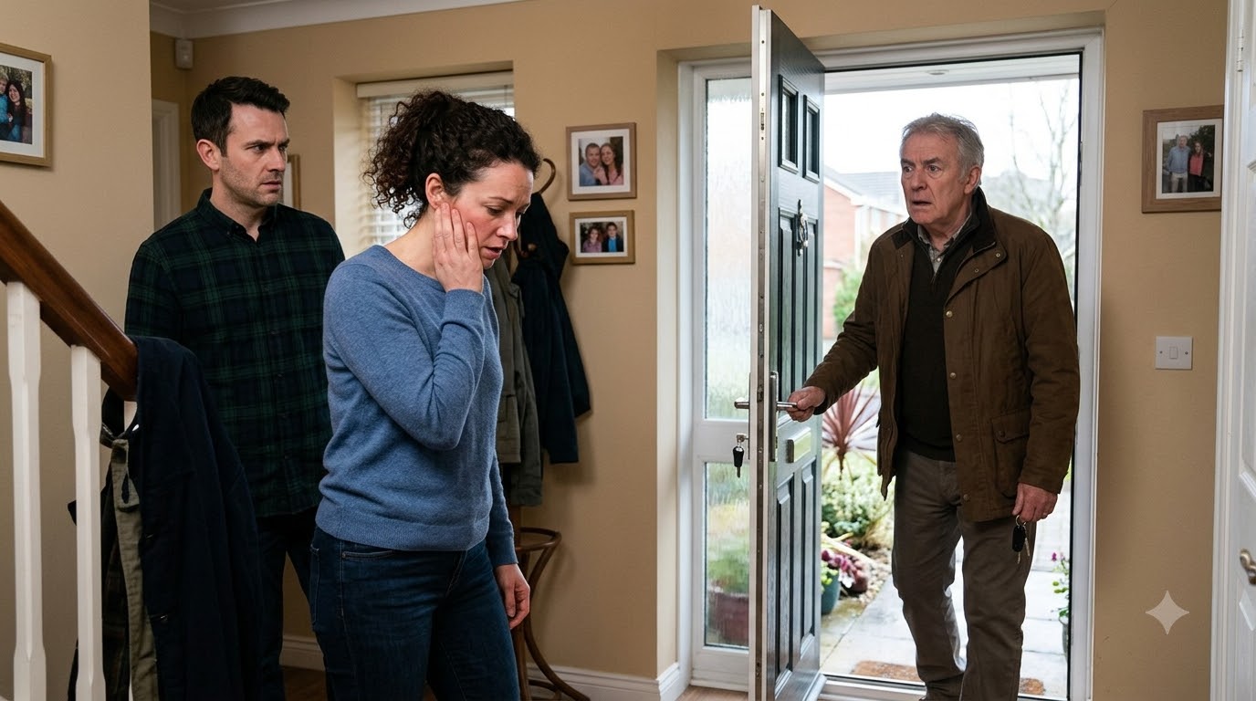 My husband slapped me across the face during an argument—then my father walked through the front door and saw everything.