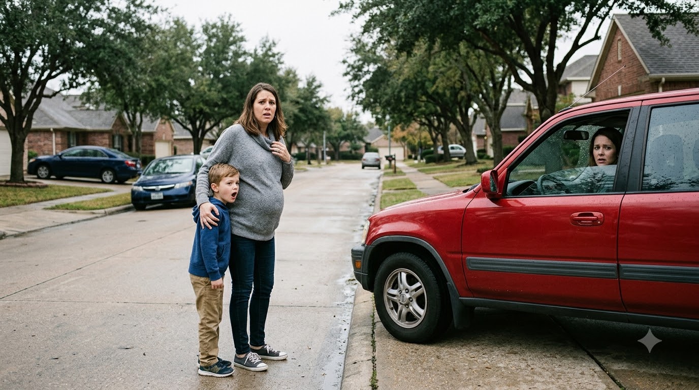 I Was Eight Months Pregnant When My Husband’s Mistress Drove Straight at Me—Then My Son Screamed Her Name