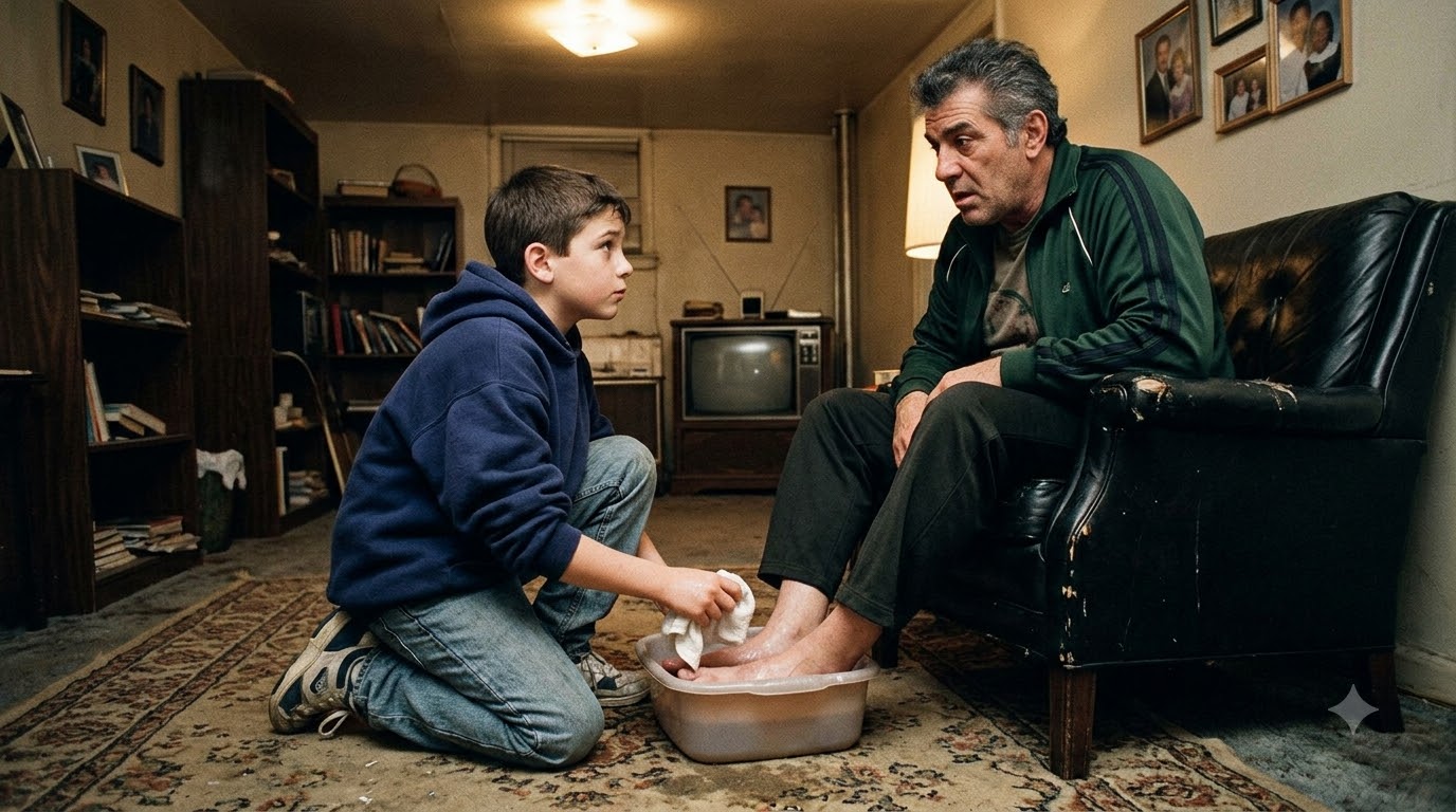I was eleven when I told the most feared man in New Jersey, “Let me clean your feet, and soon you’ll walk again.”