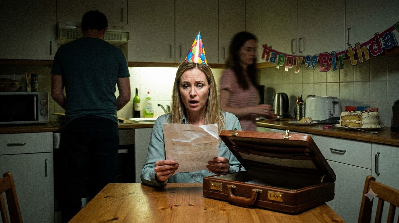 I caught my husband kissing my sister in our kitchen on my birthday—but the second document I found in his briefcase made the affair look almost harmless.