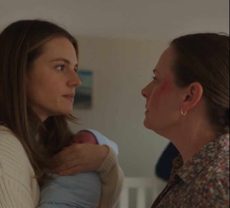 My husband threw our newborn onto the living-room rug because he couldn’t stop the crying. I slapped him before I even realized my hand had moved—but what our baby said next shattered me.