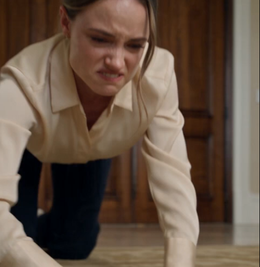 My mother-in-law had one foot pressed against my back while I crawled across the living-room floor, wiping up the mess she had deliberately spilled.