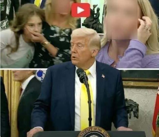 aPresident Trump has to stop live speech as he rushed from podium after 'medical emergency'