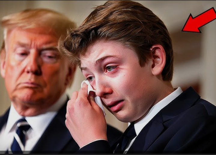 SAD NEWS:Barron Trump couldn’t hold back tears while making a painful announcement...