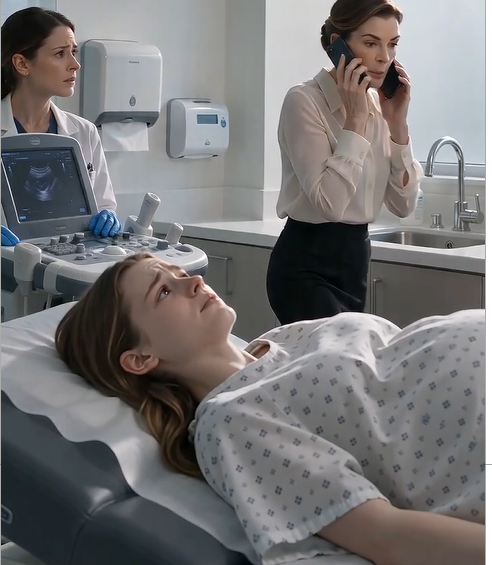 The elite medical center smelled of antiseptic, polished floors, and expensive perfume drifting in from the private maternity lounge. Soft piano music floated through hidden speakers while sunlight spilled across spotless white cabinets.