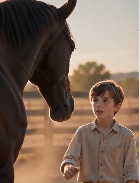 The massive horse lived alone in a fenced valley beside the Hawthorne Ranch, where visitors paid just to see the legendary beast that could never be tamed.