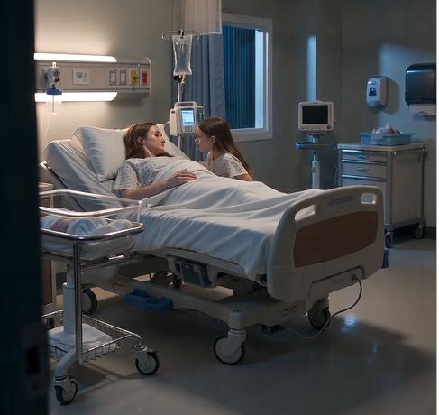 “Minutes After Giving Birth, My 8-Year-Old Daughter Whispered, ‘Mom… Hide Under the Bed.’ What Happened Next Changed Everything.”