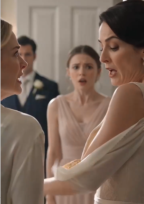 The groom’s mother ripped the bride’s mother’s dress… then saw the bracelet her own husband claimed he’d lost.”