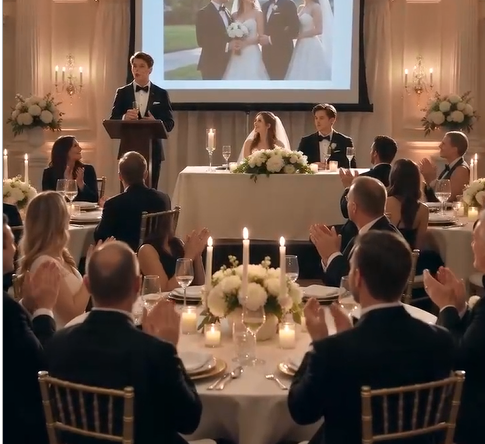 The ballroom erupted into confused murmurs.A few seconds earlier, everyone had been smiling, raising glasses as Ethan's best man, Ryan, finished a heartfelt speech about friendship and loyalty.
