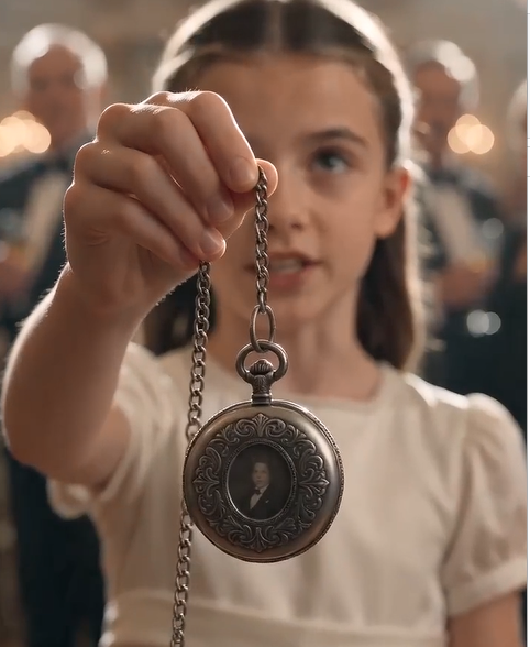 The little girl stood in the center of the room, her small hands trembling, but her eyes never left the wealthy businessman, Victor Hale.