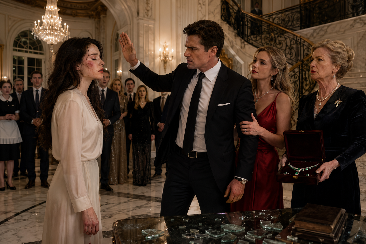 My Husband Slapped Me in Front of His Mistress and Ordered Me to Kneel—He Had No Idea His Entire Empire Existed Because of Me  The slap landed before my mind could even register what was happening.  The crack of his hand against my face ripped through the marble mansion, echoing beneath towering crystal chandeliers.