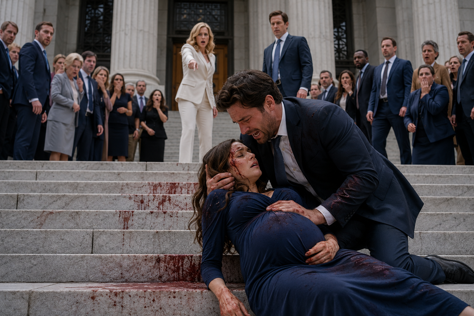 The mistress violently shoved his eight-month-pregnant wife down the courthouse steps.  But she had absolutely no idea that the woman bleeding out across the marble was the cherished sister of the most feared attorney in the state