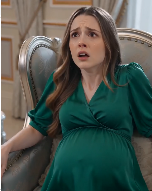 The man slapped the pregnant woman across the face and yelled,  “How dare you talk to my mother like that under my roof?!”  The pregnant woman slowly raised her head, tears filling her eyes.