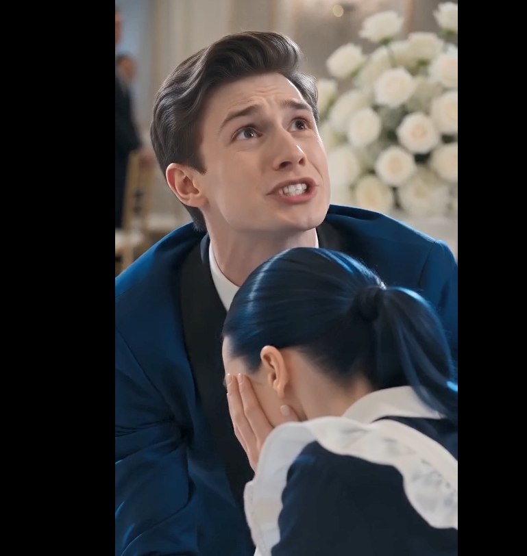 Everyone mocked the maid until the groom knelt down in front of her.