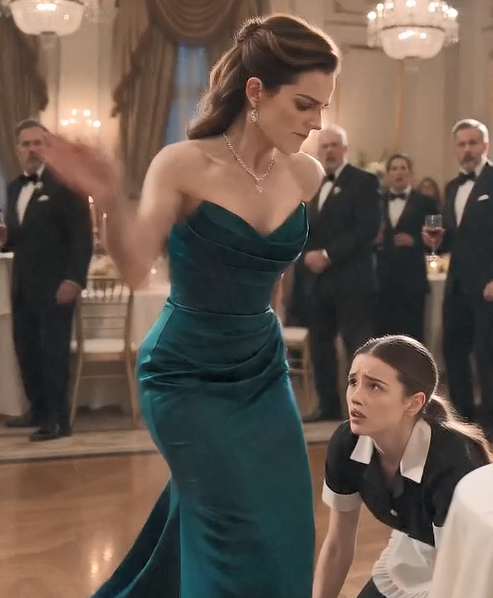 Every pair of eyes shifted between Isabella, the trembling waitress, and the family matriarch.  The elegant woman who had ruled the Hawthorne family for decades suddenly looked twenty years older.