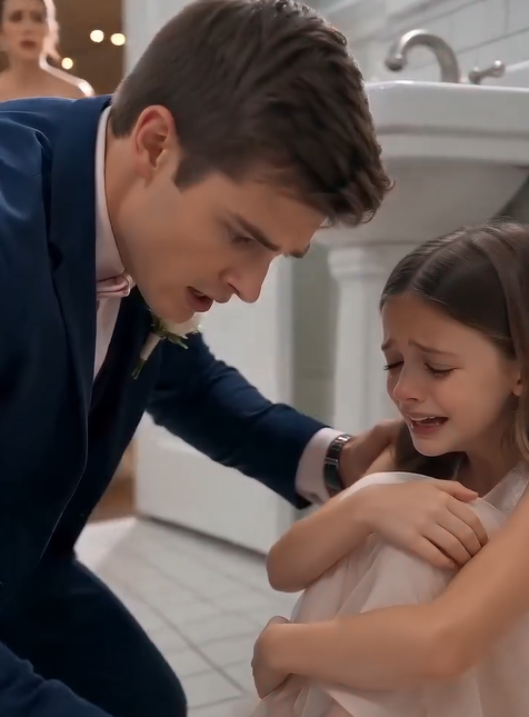 On my wedding day, I found my seven-year-old daughter locked inside a bathroom—and what she whispered made me call off the wedding in front of everyone.