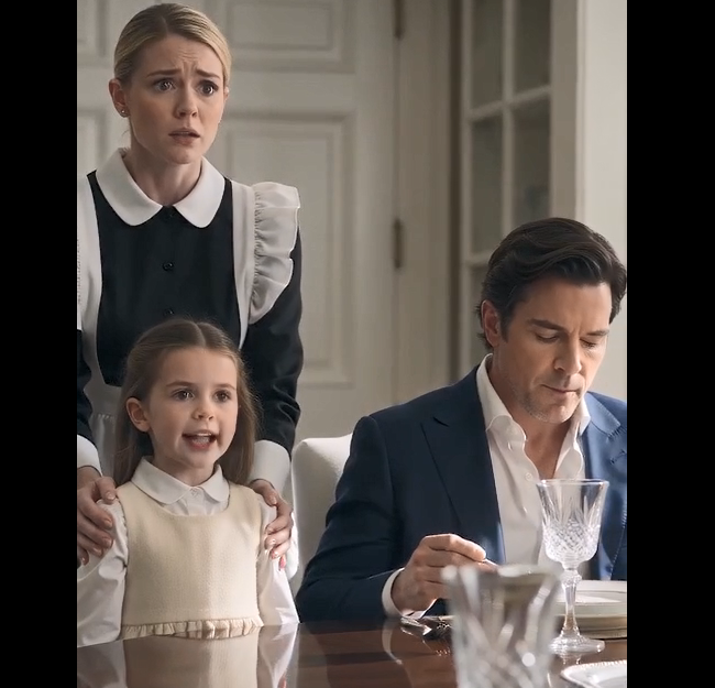 The Maid’s Little Girl Called the Millionaire’s Wife Evil at Dinner—and Exposed the Secret Behind Her Perfect Smile