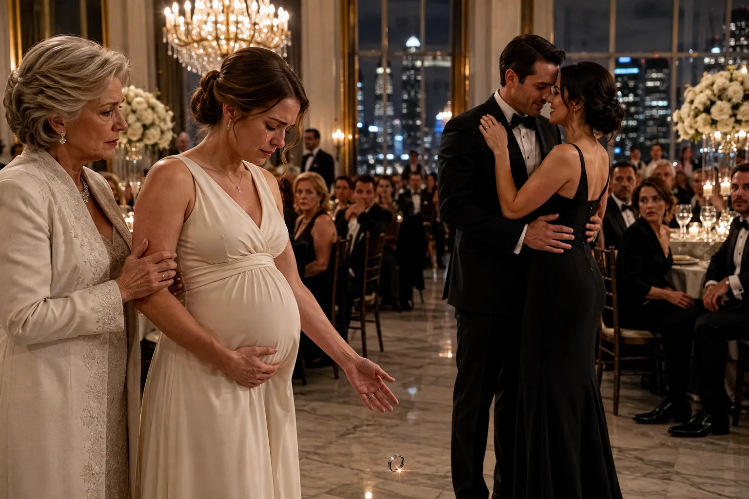 He Danced With His Mistress While His Pregnant Wife Watched, Then She Placed Her Wedding Riing in His Mother's...