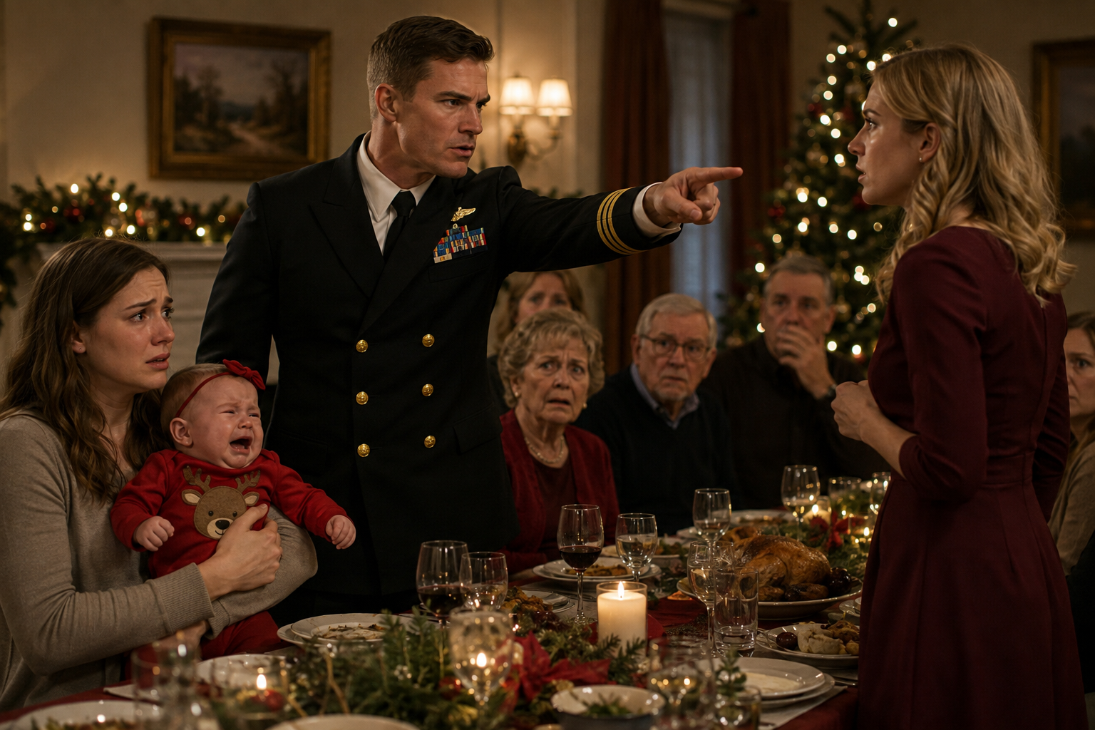 "At a famiily Christmas dinner, my sister hurt my baby and laughed it off. Everyone froze except my husband.