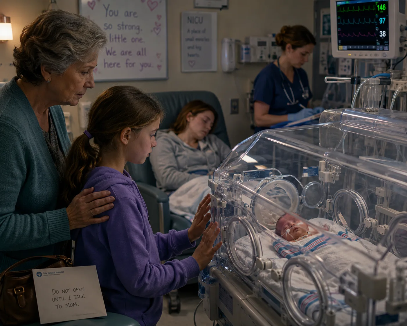 My newborn was fighting for her life on a ventilator when my mother texted, "Briing dessert to your sister's gender reveal....