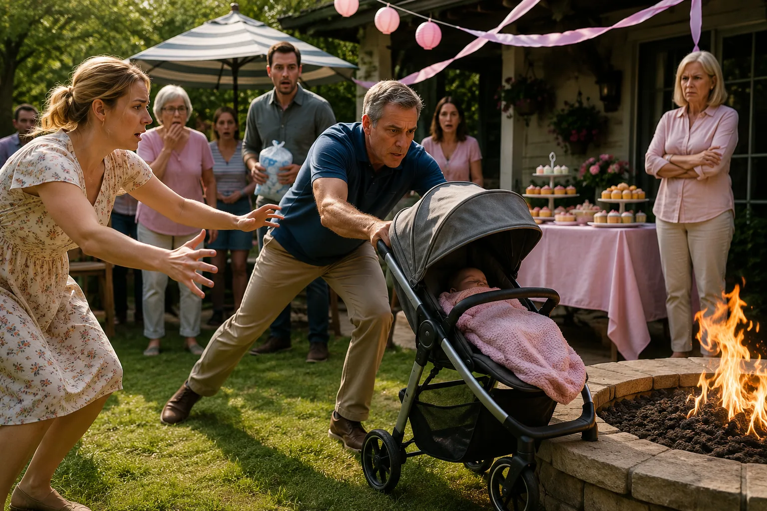 My Baby’s Stroller Rolled Straight Toward the Fire—Then I Found Out It Wasn’t an Accident