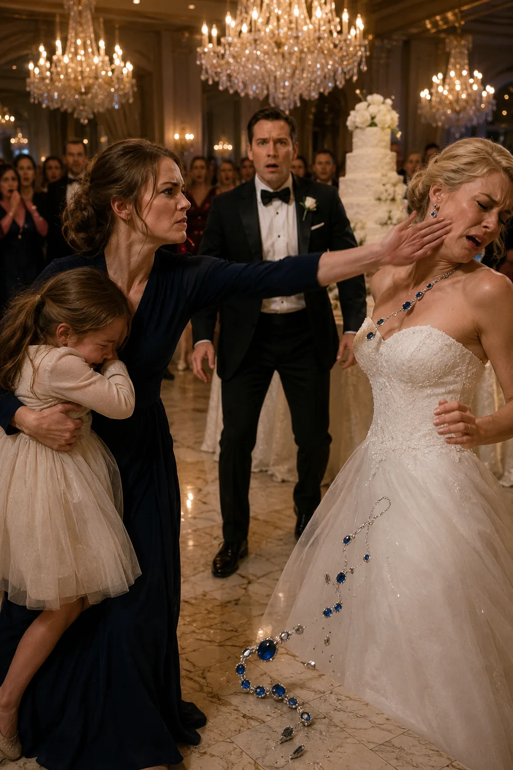 I Found My 4-Year-Old Daughter Hiding Under a Table at Her Father's Wedding-What the Bride Said Changed Everythiing