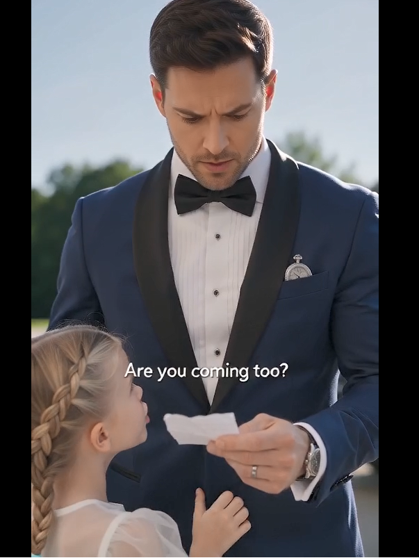 TEN MINUTES BEFORE I SAID “I DO,” MY 7-YEAR-OLD DAUGHTER HANDED ME A NOTE—WHAT MY BRIDE HAD PLANNED FOR HER STOPPED THE WEDDING COLD