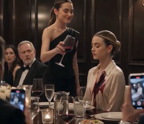 She poured red wine straight down the front of my dress and smiled like she had just done everyone in the room a favor. Like she had put me in my place.