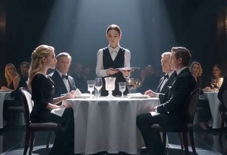 “The waitress refused to kneel for a millionaire’s wife—and the entire restaurant learned who she really was.”