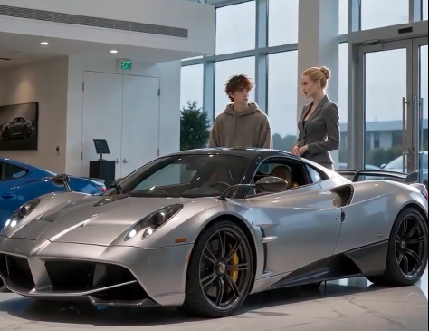 At the luxury dealership, the air smelled like polished leather and quiet confidence.