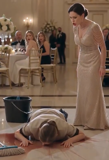 “They Humiliated a Cleaning Woman at a Luxury Wedding… Until the Groom Fell to His Knees”