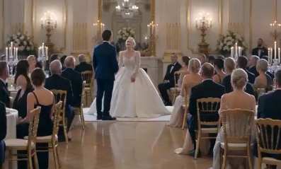 “The Royal Wedding Froze When an Elderly Heiress Collapsed… Then a Stranger Spoke One Sentence”
