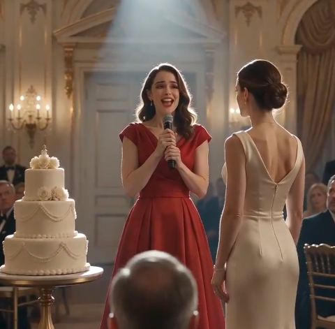 My sister walked into a ballroom filled with three hundred guests…