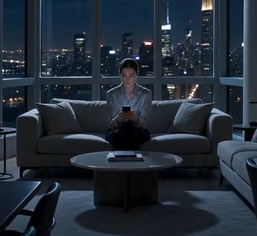 The city looked different from a hotel suite.