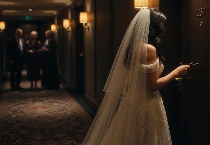 The wedding was supposed to begin in ten minutes.