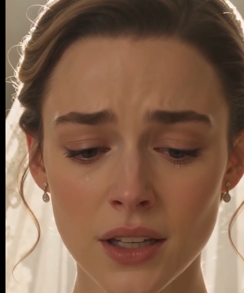 She was standing at the altar.