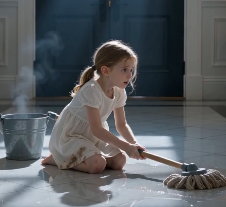 He Came Home Early... And Found His Little Daughter Scrubbing the Floor for Food