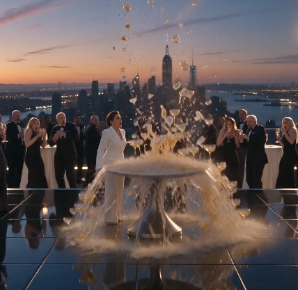 She Destroyed a Champagne Tower to Humiliate a Waitress… Then the Bodyguards Arrived Behind Her
