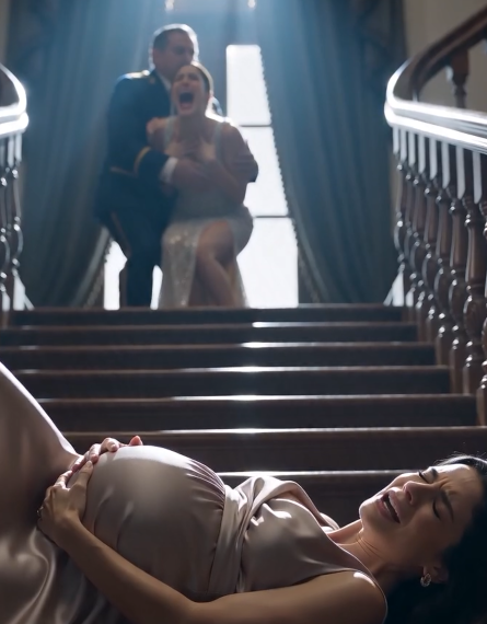 She Pushed a Pregnant Woman Down the Stairs… Then Realized She Had Walked Into a Trap