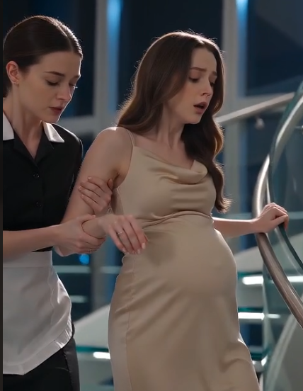 The Maid Pushed a Pregnant Woman Down the Stairs… Seconds Later, Everyone Realized She Saved Her Life