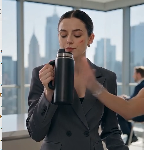 I only took a sip of water from my husband's bottle... His secretary slapped me and said, "That's my husband!"