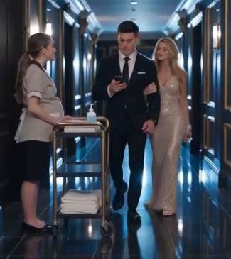 HE FOUND HIS PREGNANT WIFE SCRUBBING FLOORS AT HIS LUXURY RESORT—THEN DISCOVERED WHY SHE DISAPPEARED