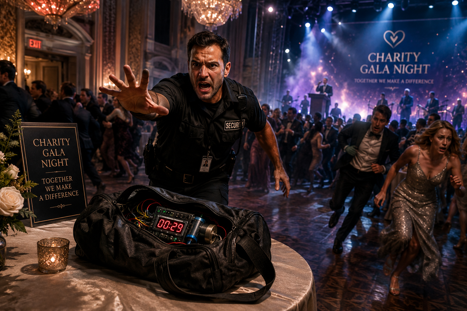 A Suspicious Bag Stopped a Charity Gala… What Security Found Inside Left Everyone Running for Their Lives