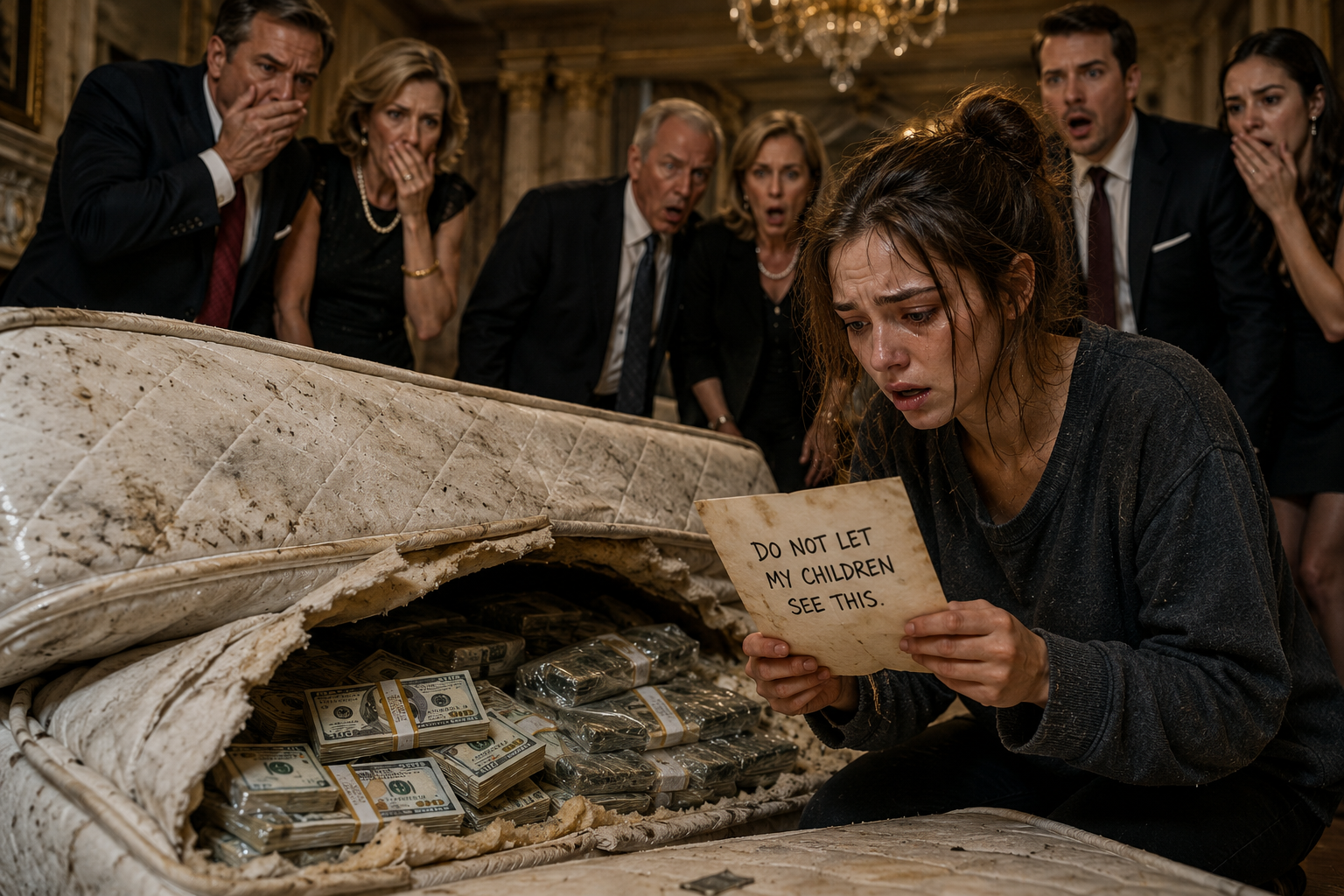 😱 They Left Her a Filthy Old Mattress as a Joke… But What She Found Inside Destroyed the Entire Family Overnight 💰