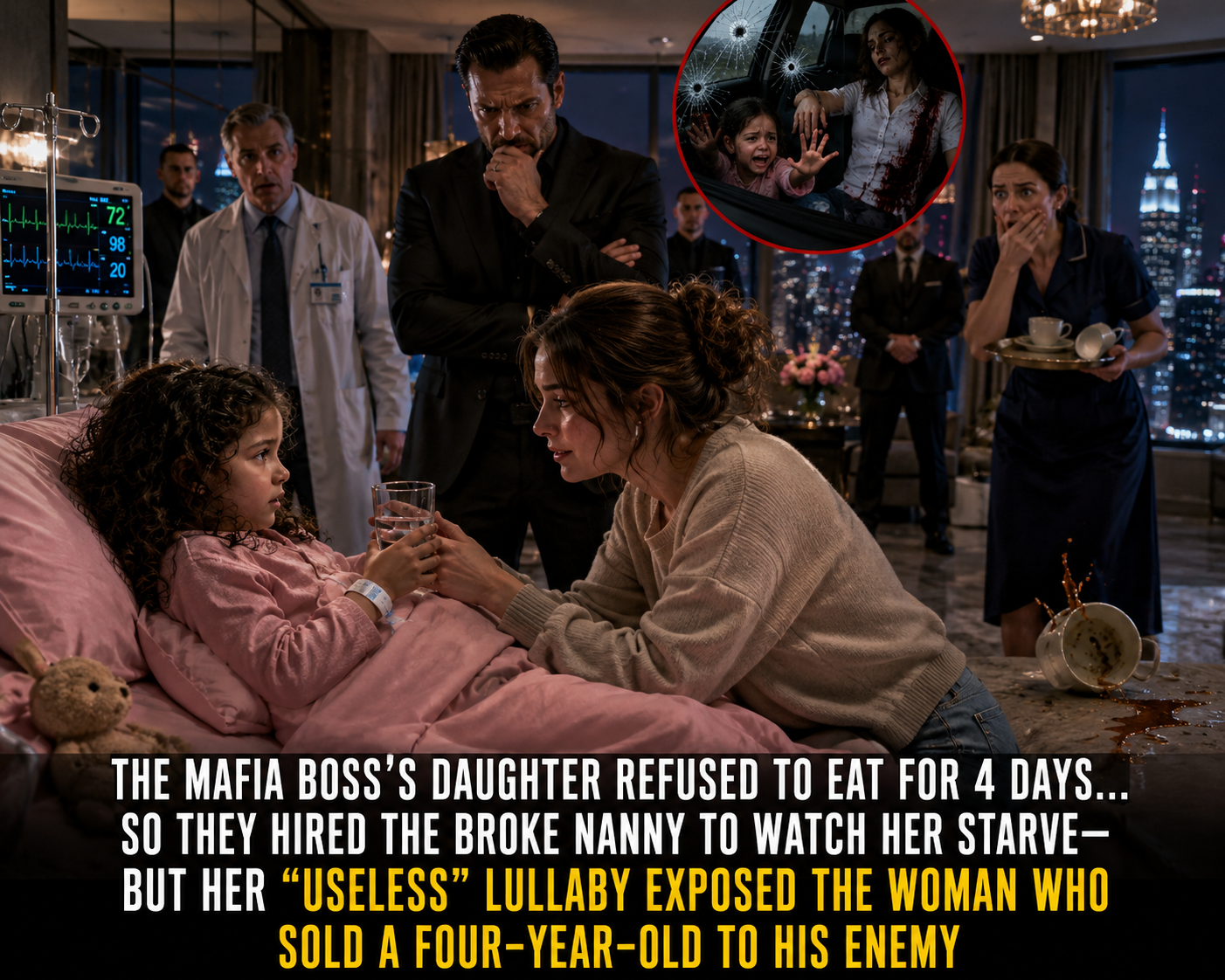 The Mafia Boss Hired a Broke Nanny to Watch His Daughter Die... But One Lullaby Exposed the Woman Who Sold the Child to His Deadliest Enemy 😱  🥈 #2:
