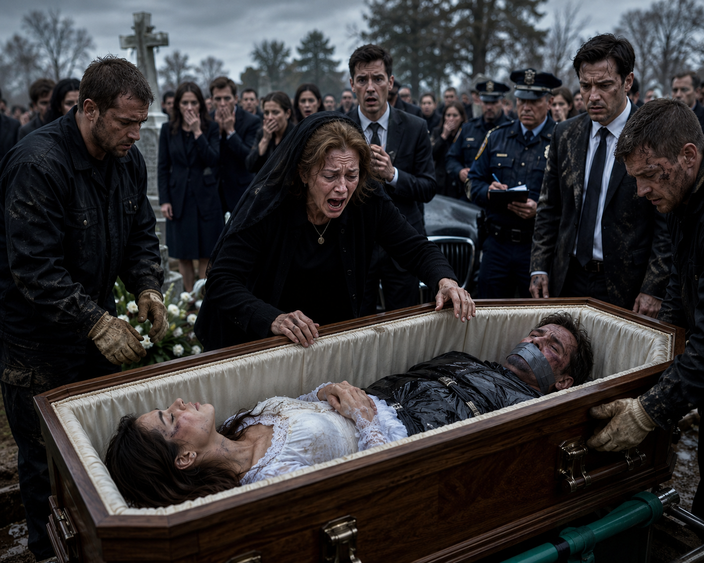 FOUR MEN COULDN'T LIFT THE COFFIN AT A 22-YEAR-OLD WOMAN'S FUNERAL… WHEN HER MOTHER ORDERED IT OPENED, EVERYONE STARTED SCREAMING